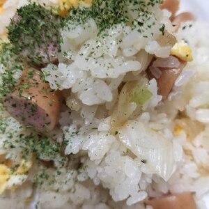 バター醤油とうもろこしチャーハン